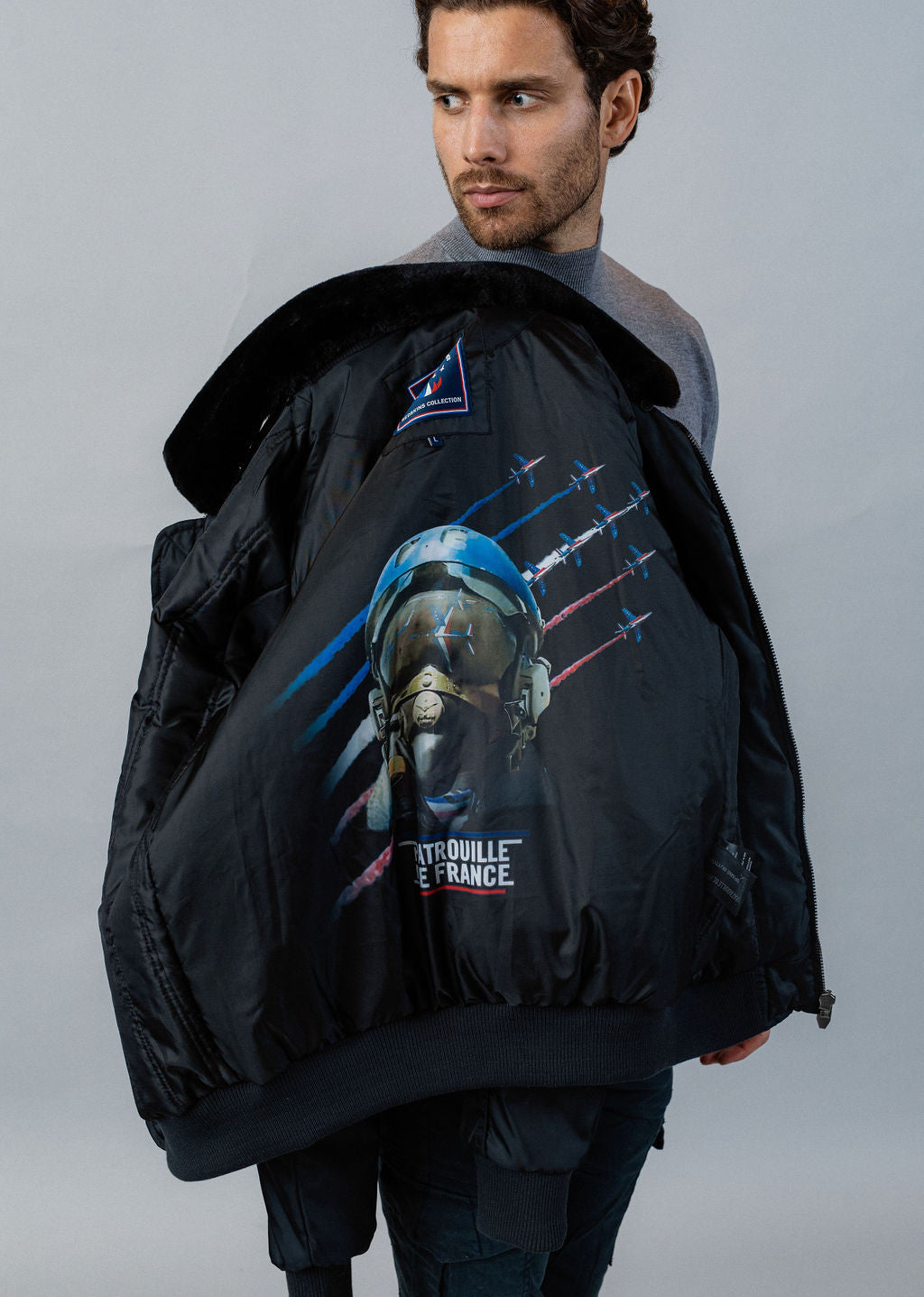Blouson bleu marine HURRICAN FIGHTER