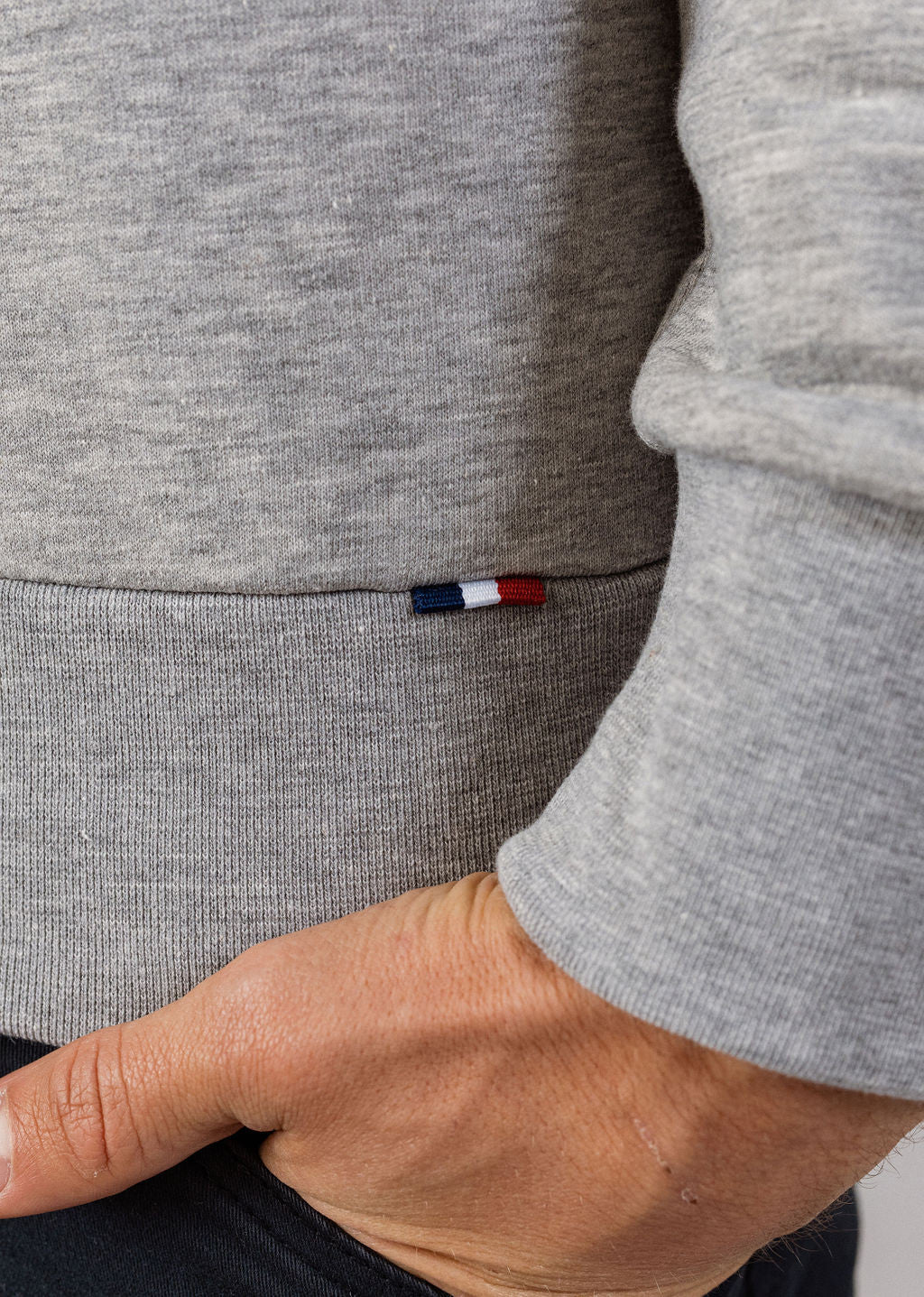Sweatshirt gris chiné PATROL POSTER