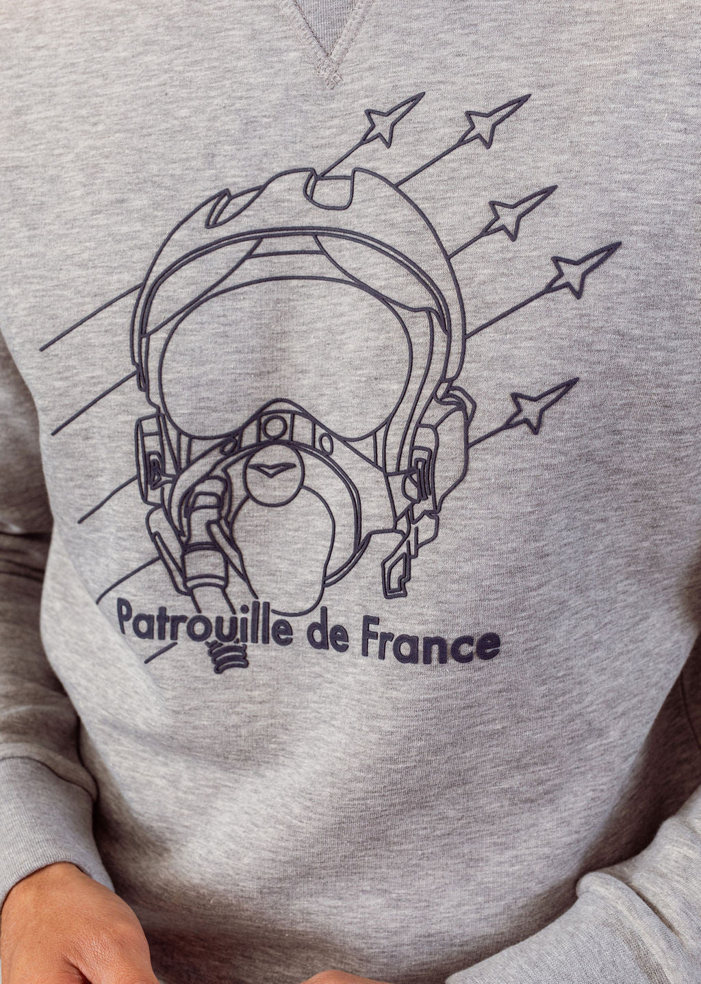 Sweatshirt gris chiné PATROL POSTER