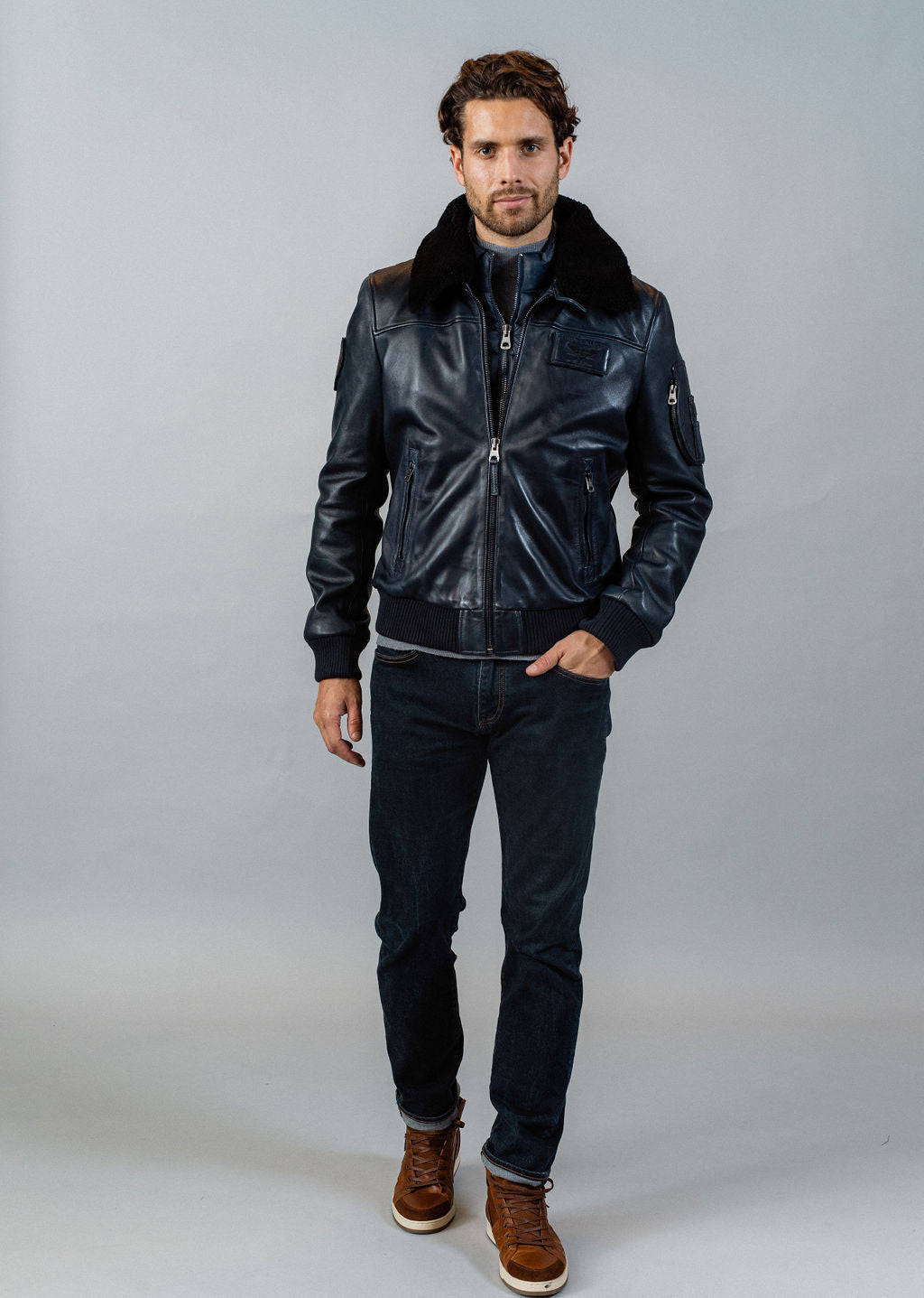Blouson en cuir RAFAL YCON