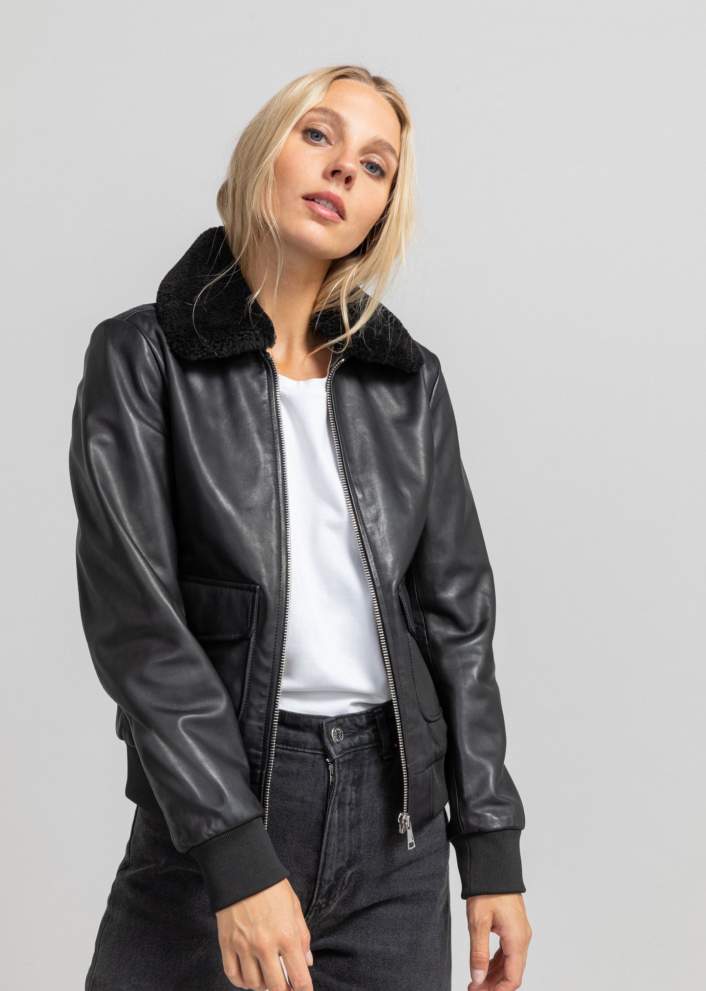 Blouson cuir PAIGE PALOMA
