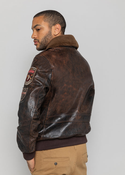 Blouson cuir PERRY DISCOVERY