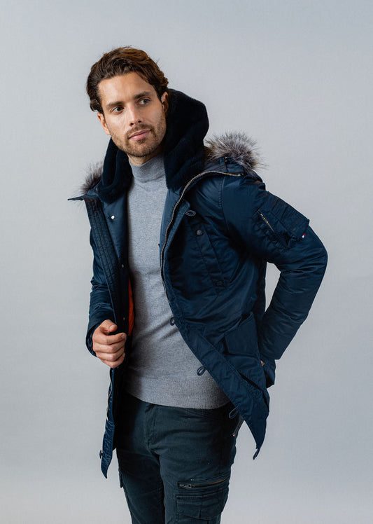 Parka bleue marine AERONEF PHENIX