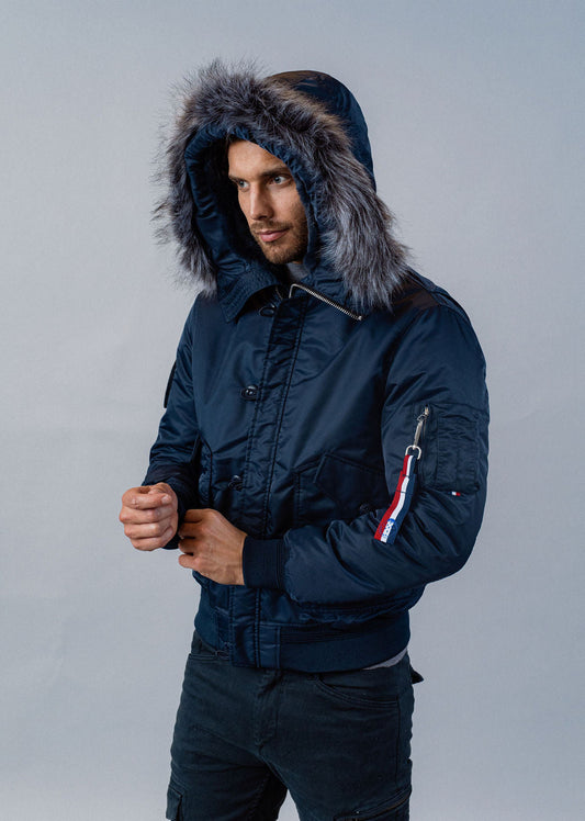Blouson bleu marine SUPERSONIC PHENIX