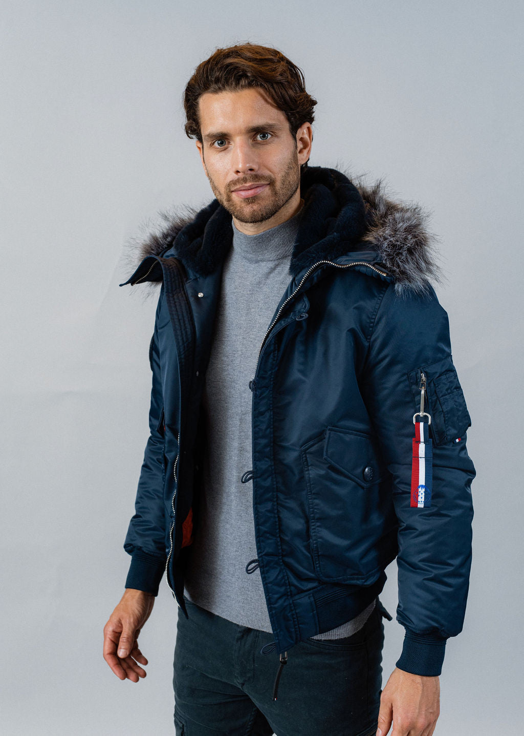 Blouson bleu marine SUPERSONIC PHENIX