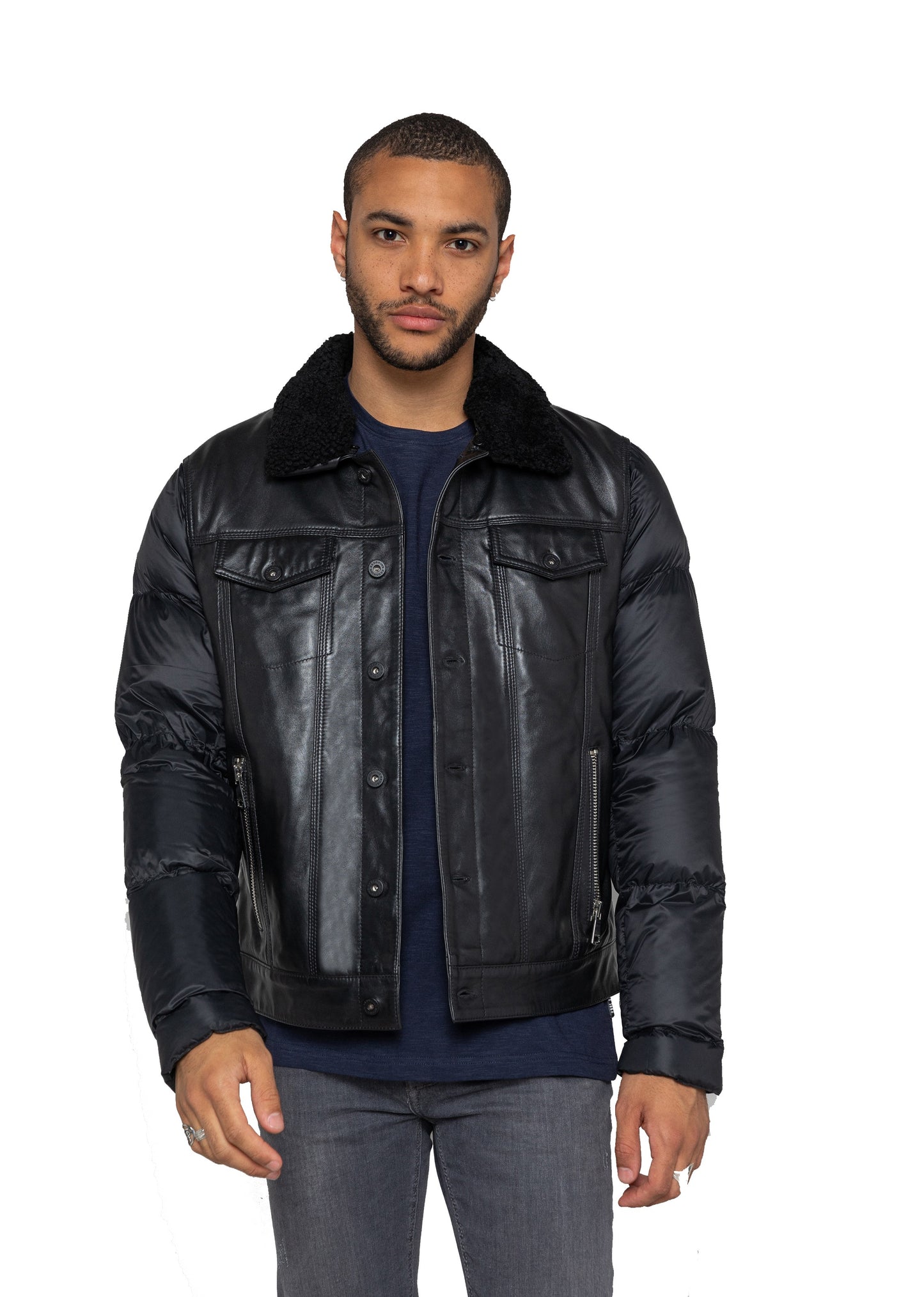 Blouson cuir SILVERS SHYNE