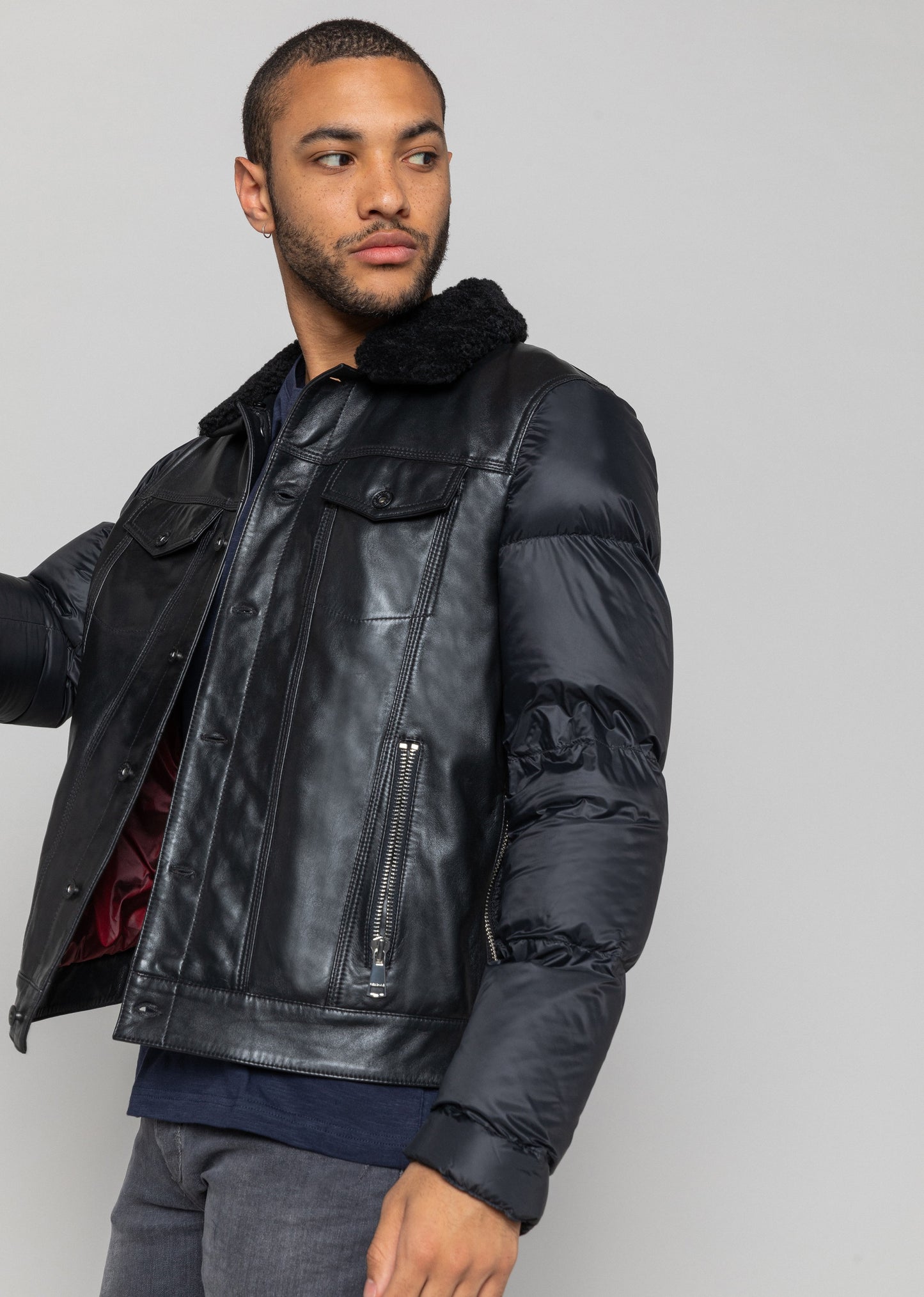 Blouson cuir SILVERS SHYNE