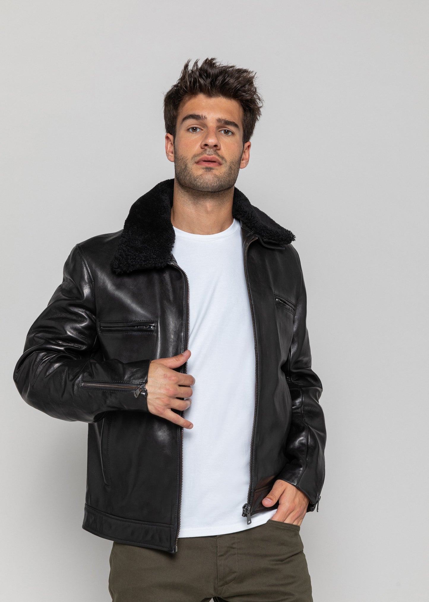 Blouson cuir STEED EAGLE