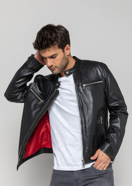 Blouson cuir WAYNE SHYNE