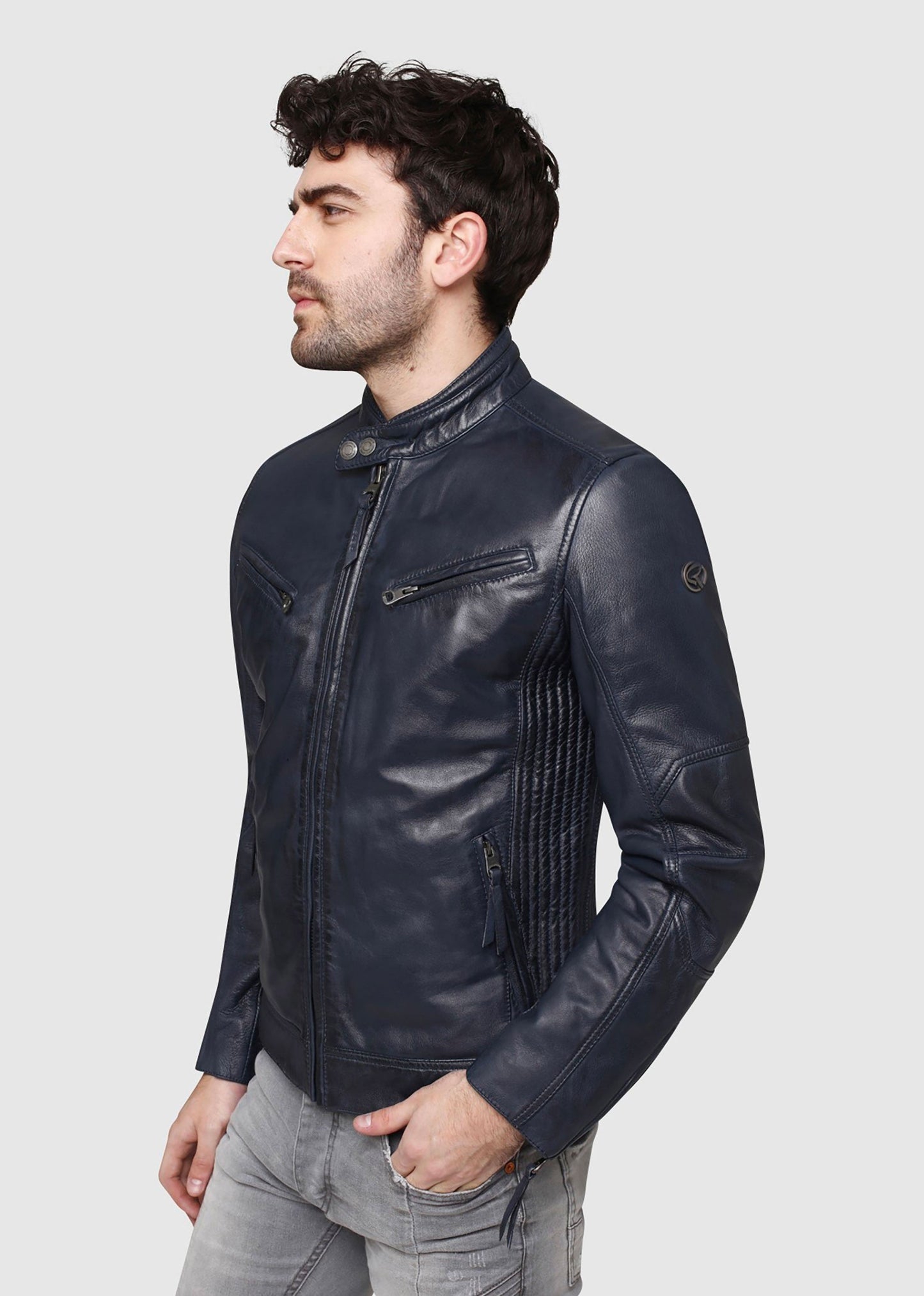 Blouson en cuir LYNCH CASTING