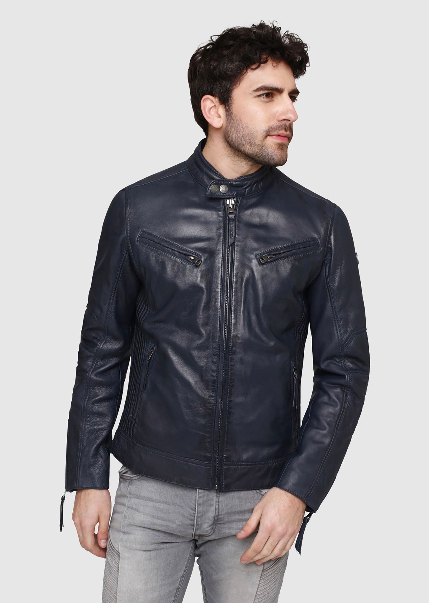 Blouson en cuir LYNCH CASTING