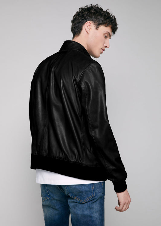 Blouson cuir HOLMAN SISLEY