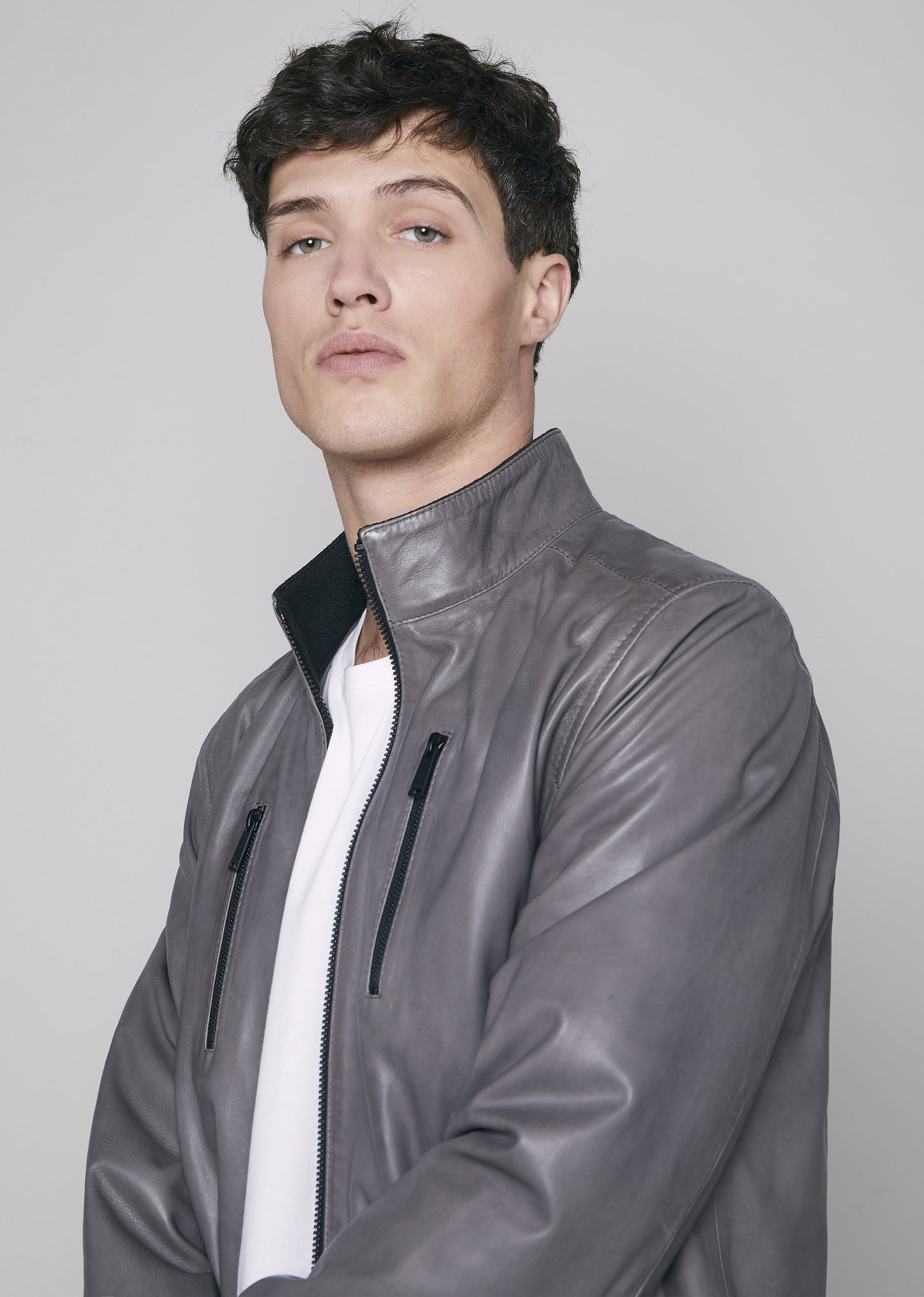 Blouson cuir HOLMAN SISLEY