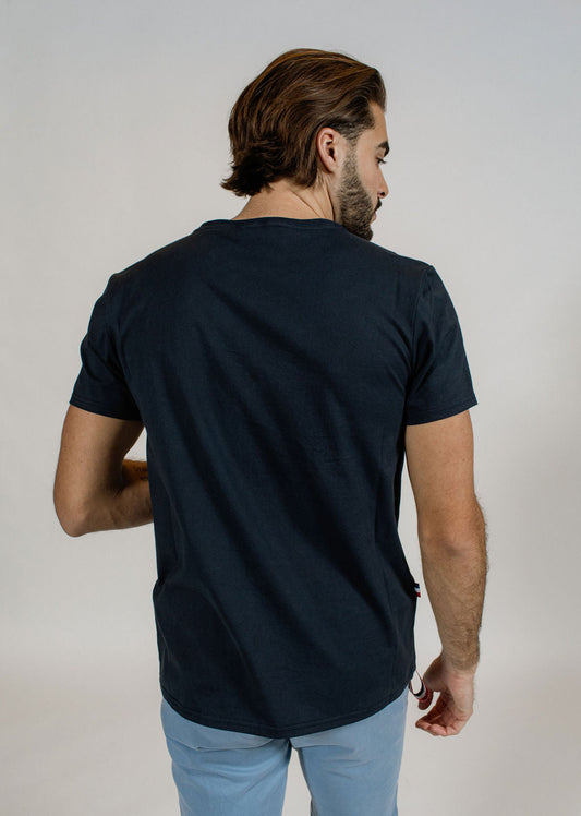 T-shirt bleu marine SKY TRIM
