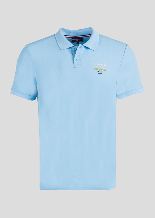 Polo bleu ciel RACING HIGH