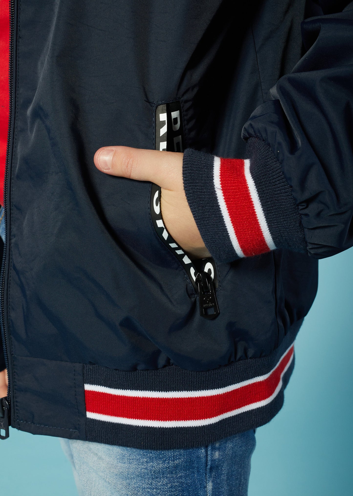 Blouson enfant bleu marine