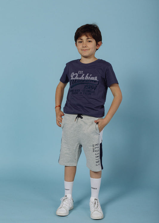 Jogging short enfant gris
