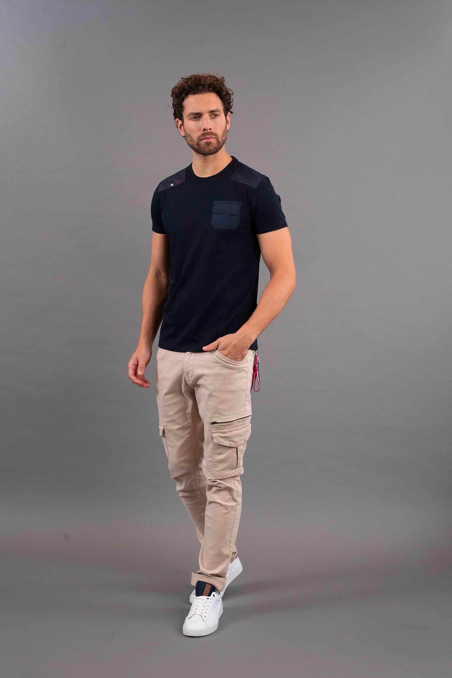 T-shirt bleu marine SMITH TRIM