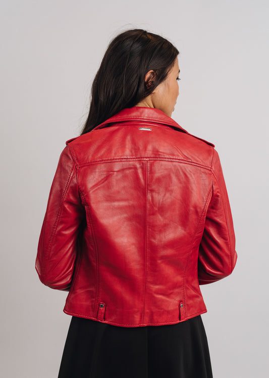 Cuir rouge JUTTA TRIPWAY