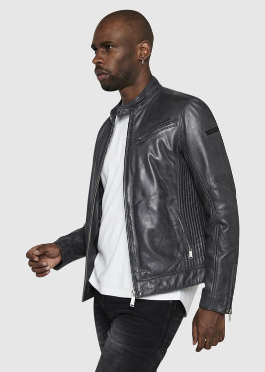 Blouson cuir TRUST CASTING