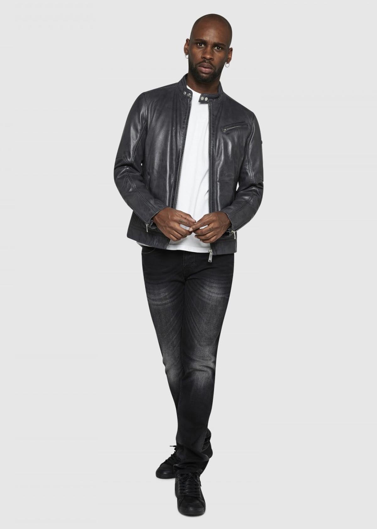 Blouson cuir TRUST CASTING