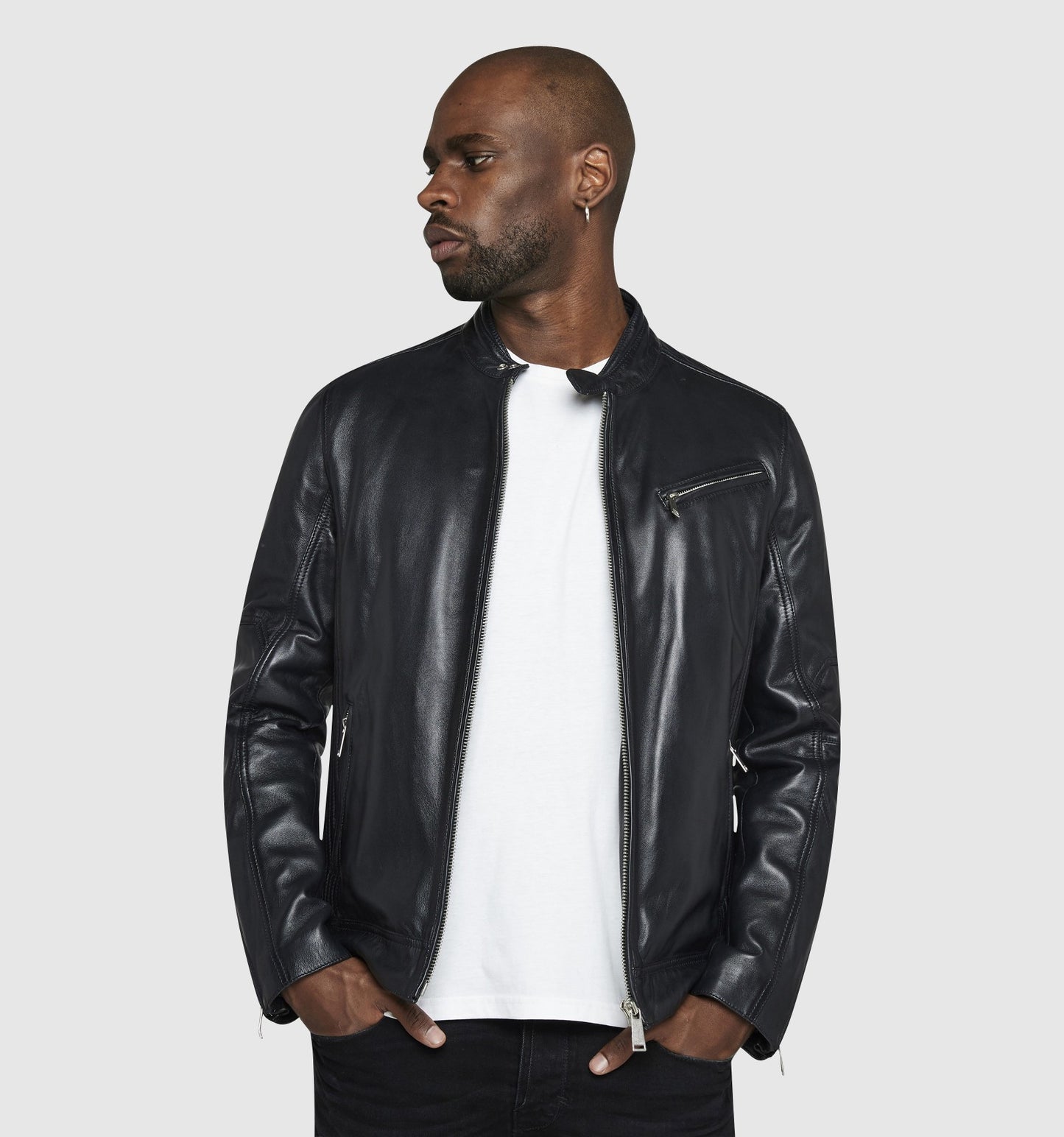 Blouson cuir TRUST CASTING