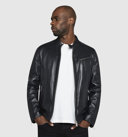 Blouson cuir TRUST CASTING