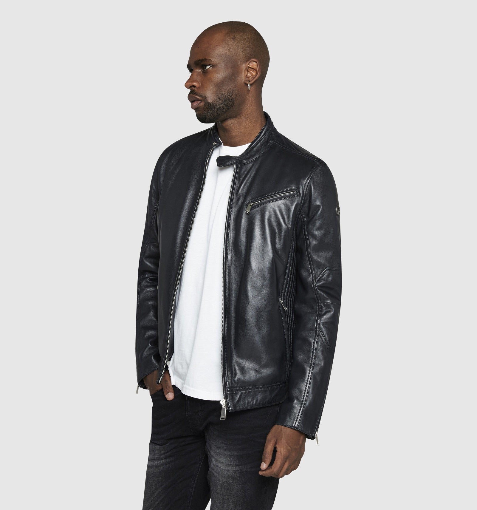 Blouson cuir TRUST CASTING