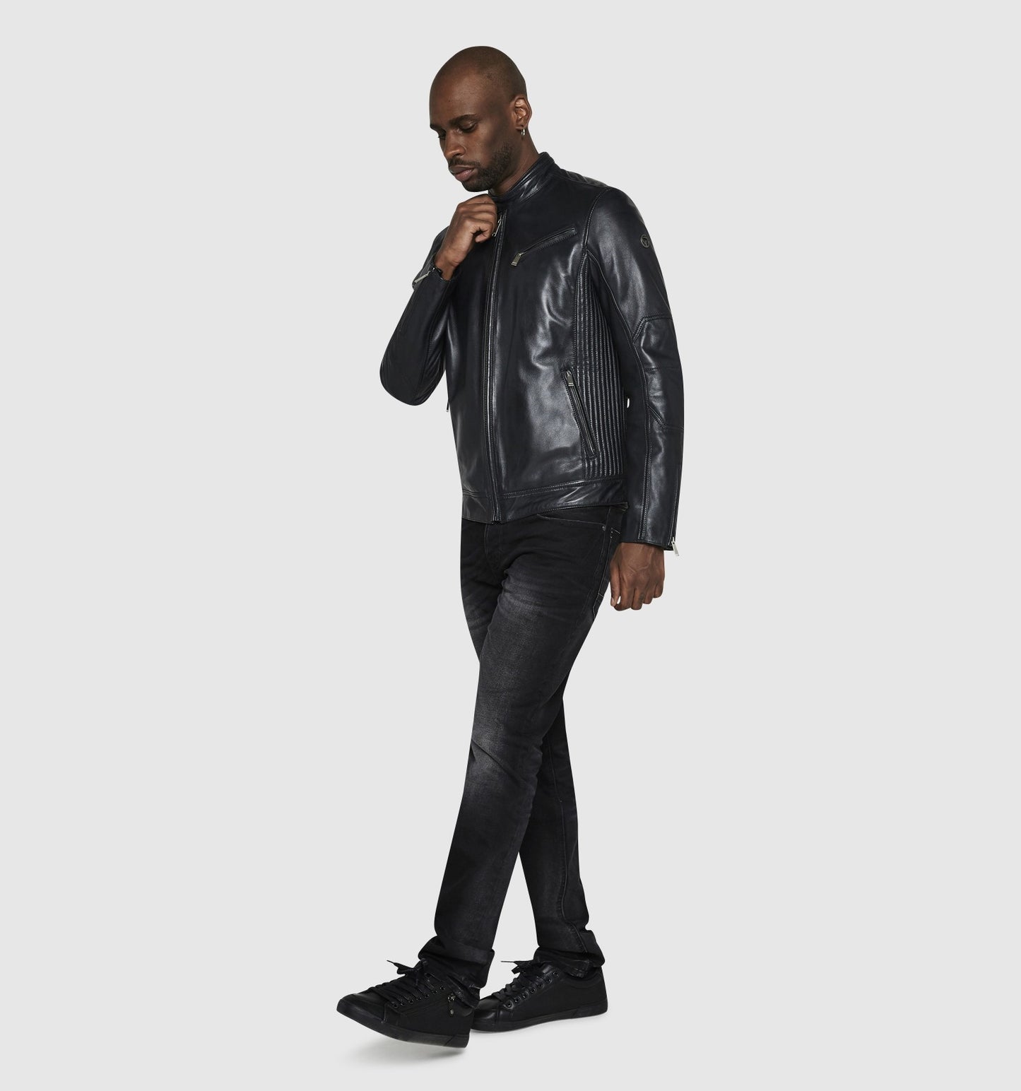 Blouson cuir TRUST CASTING