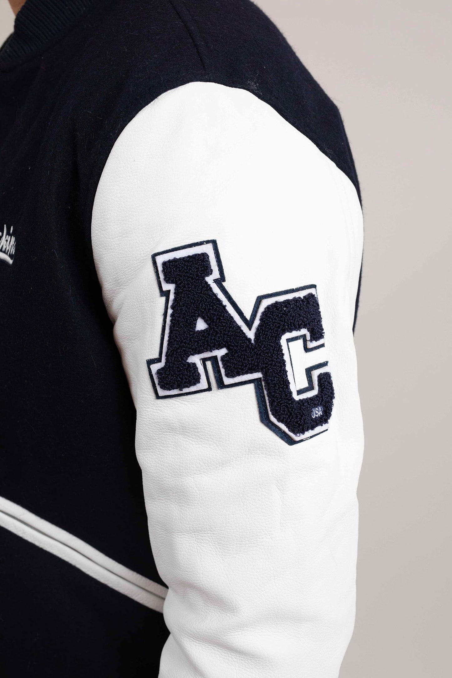 Cuir marine / blanc COLLEGE MICHIGAN