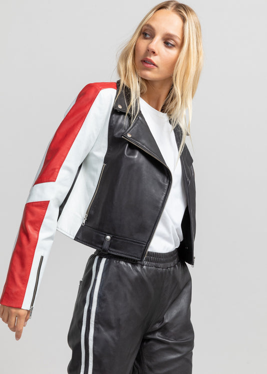 Blouson cuir HUGO SISLEY