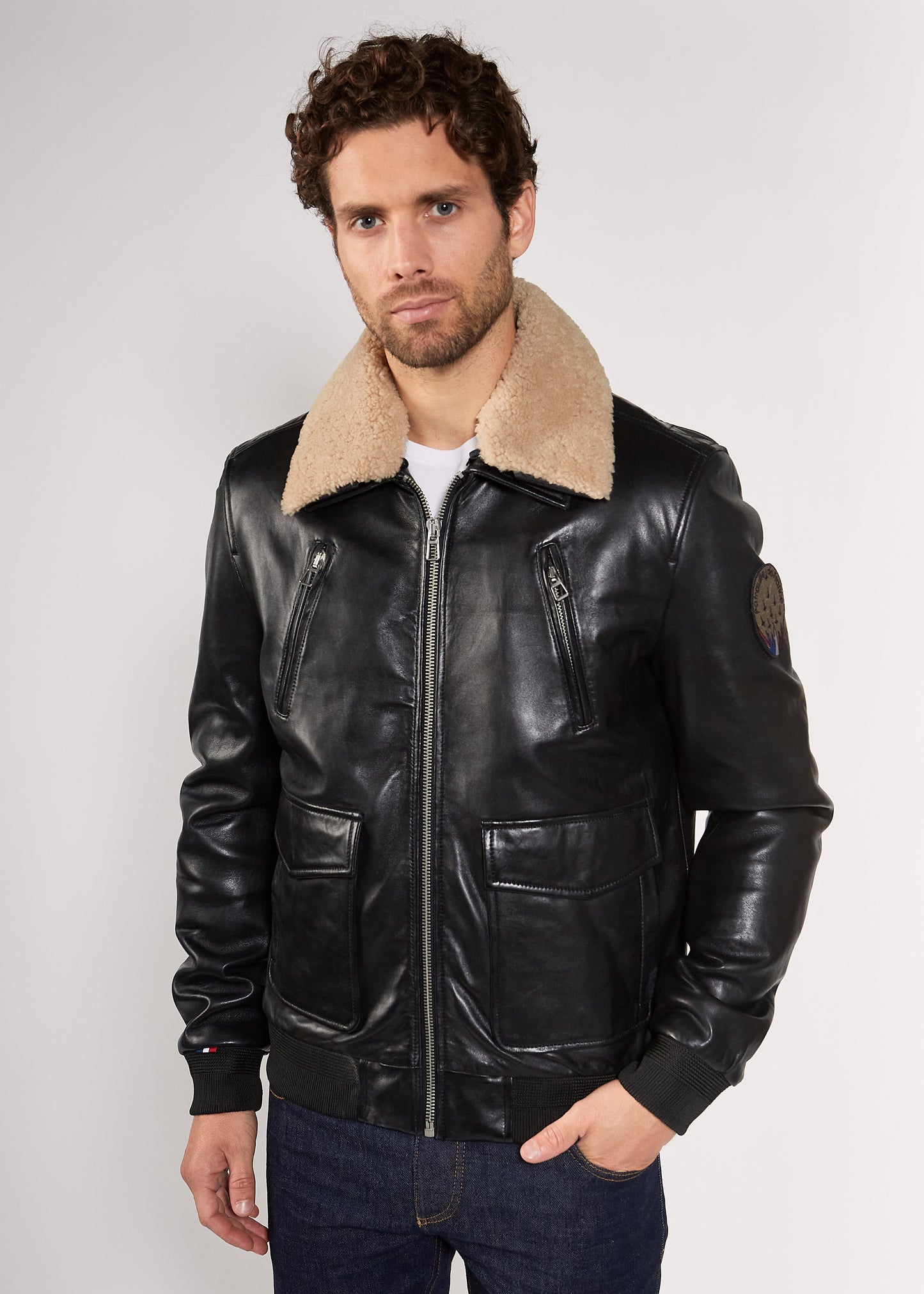 Blouson cuir FLIGHT SIERRA