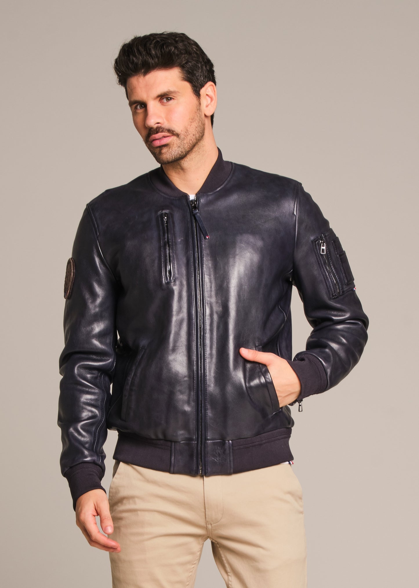 Blouson cuir RICK ALPHA