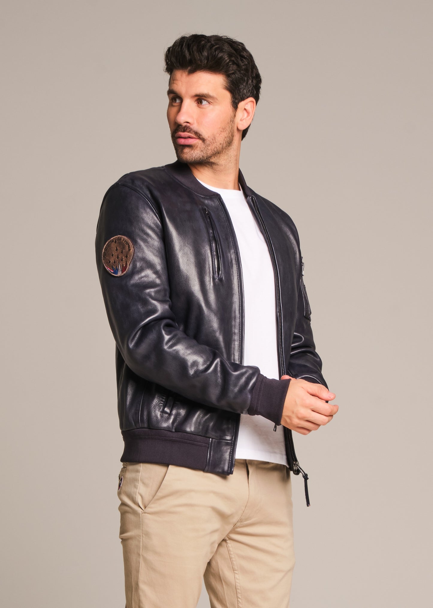 Blouson cuir RICK ALPHA