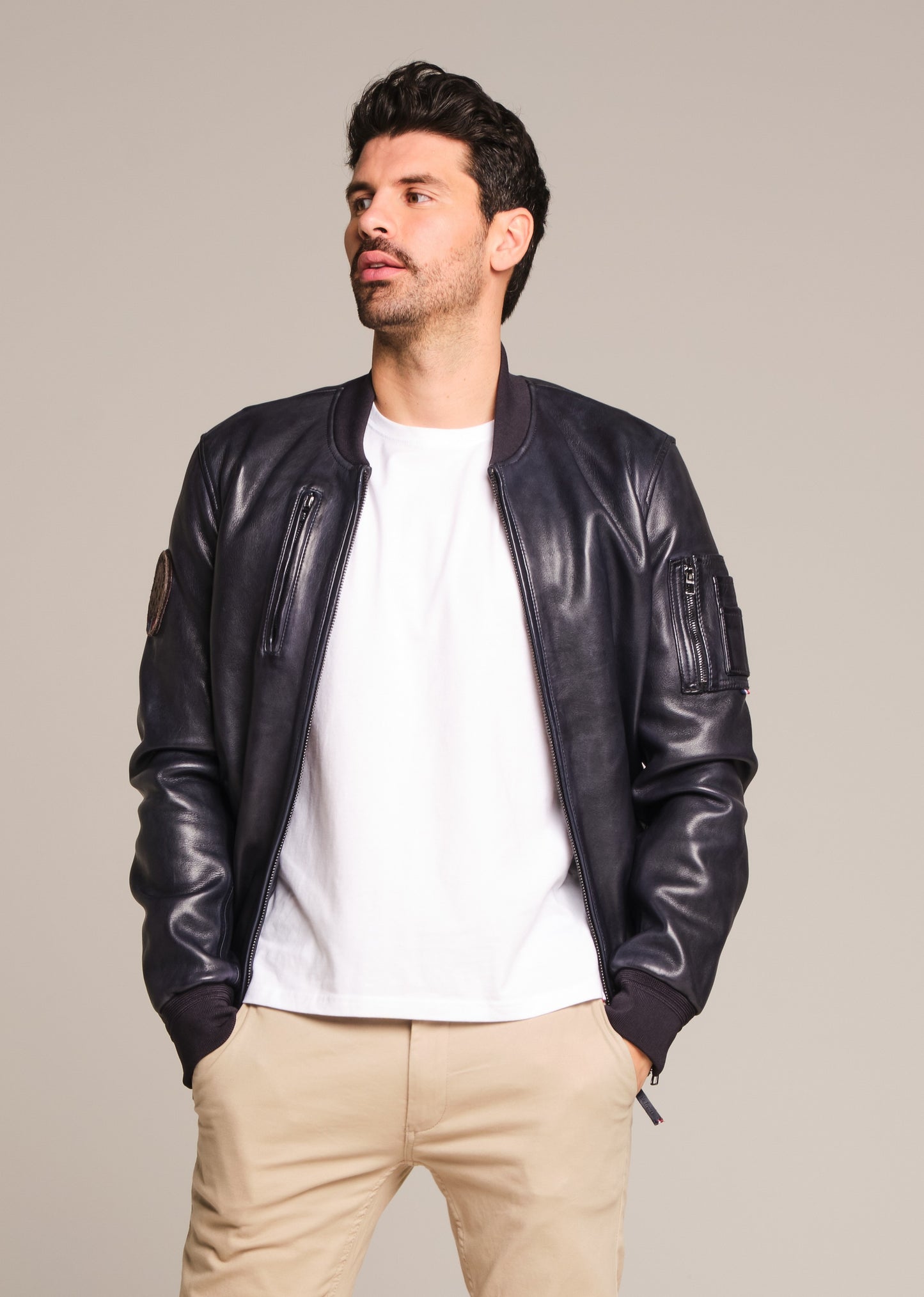 Blouson cuir RICK ALPHA
