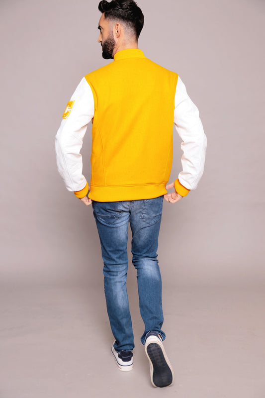 Cuir jaune / blanc COLLEGE MICHIGAN