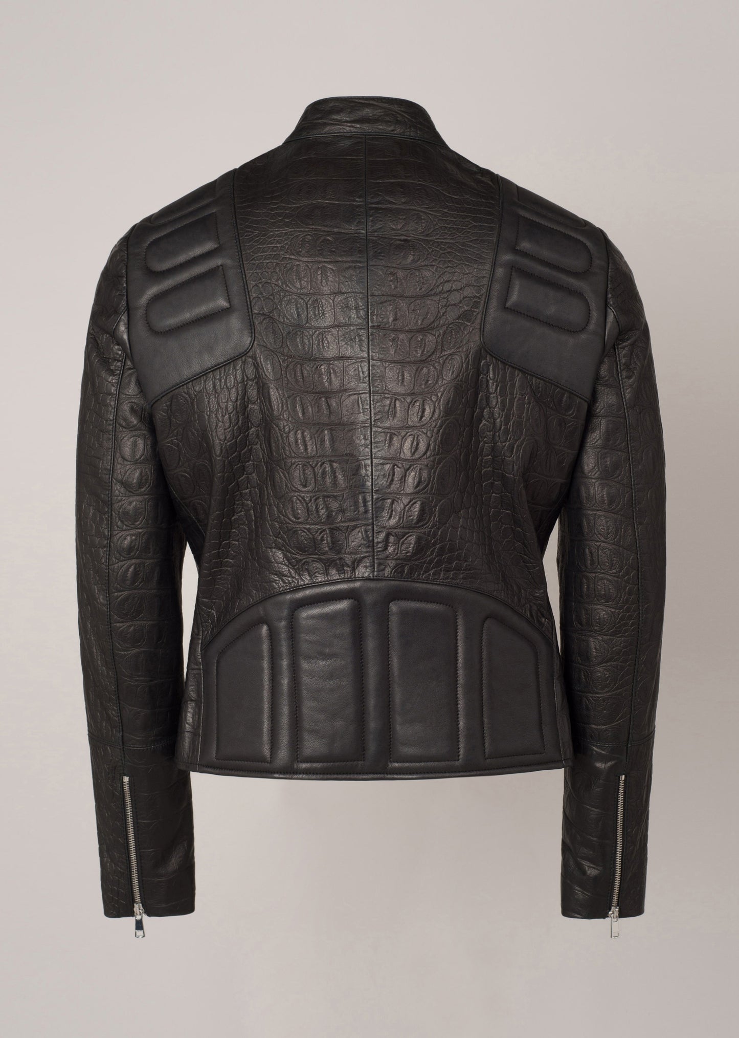 Veste en cuir KAYMAN CROCO