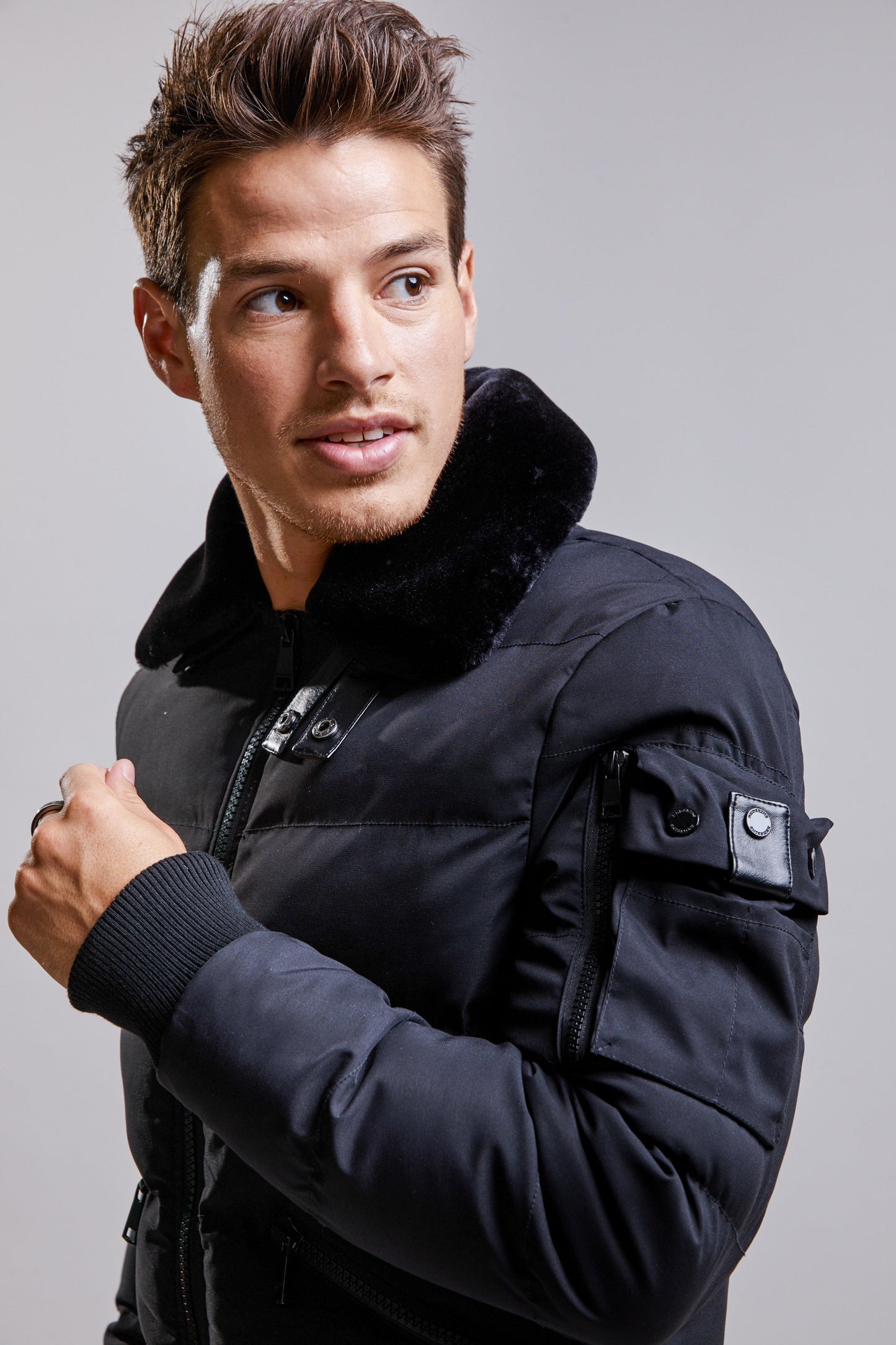 Blouson noir HANDED SONOS
