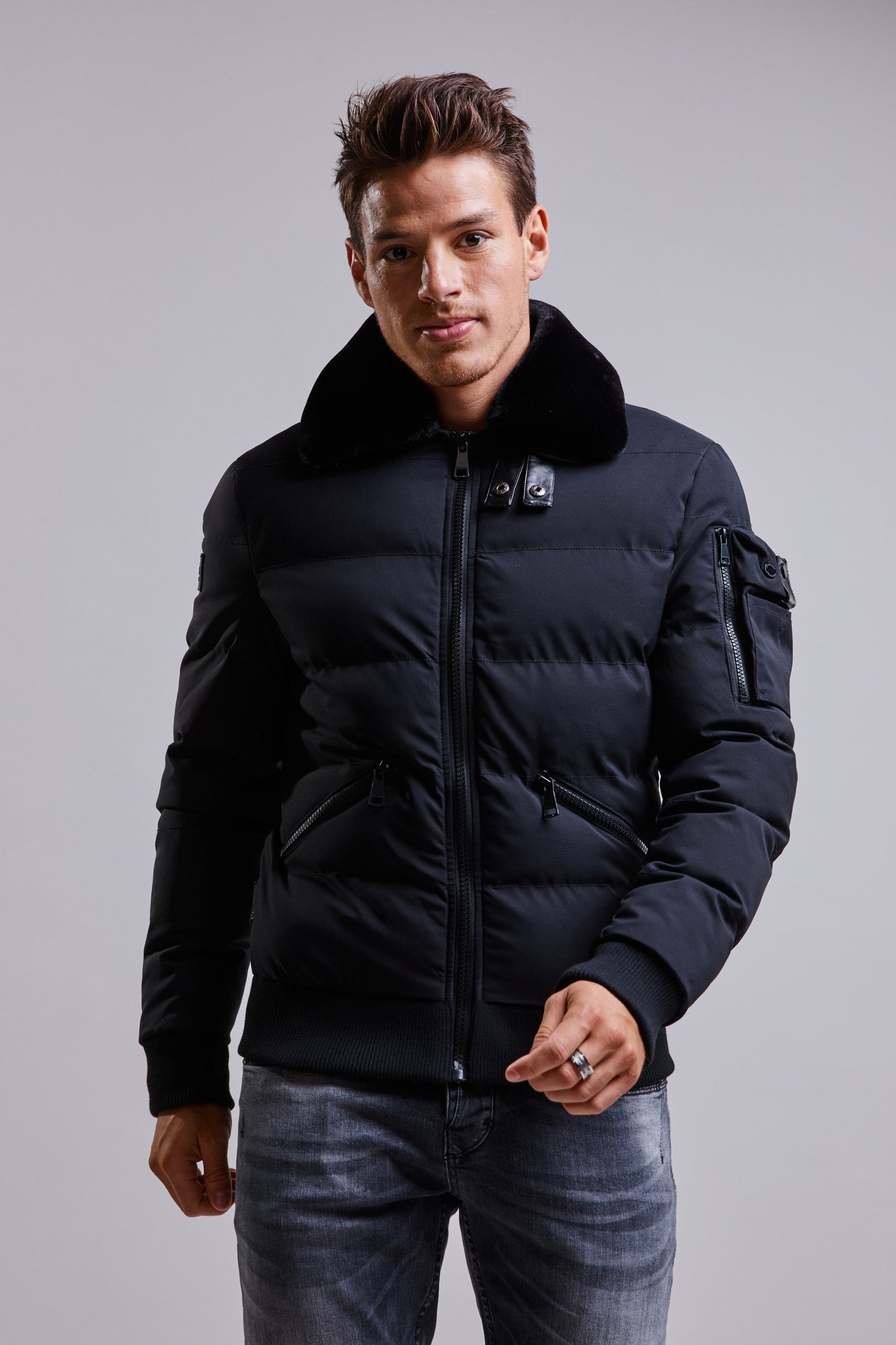Blouson noir HANDED SONOS