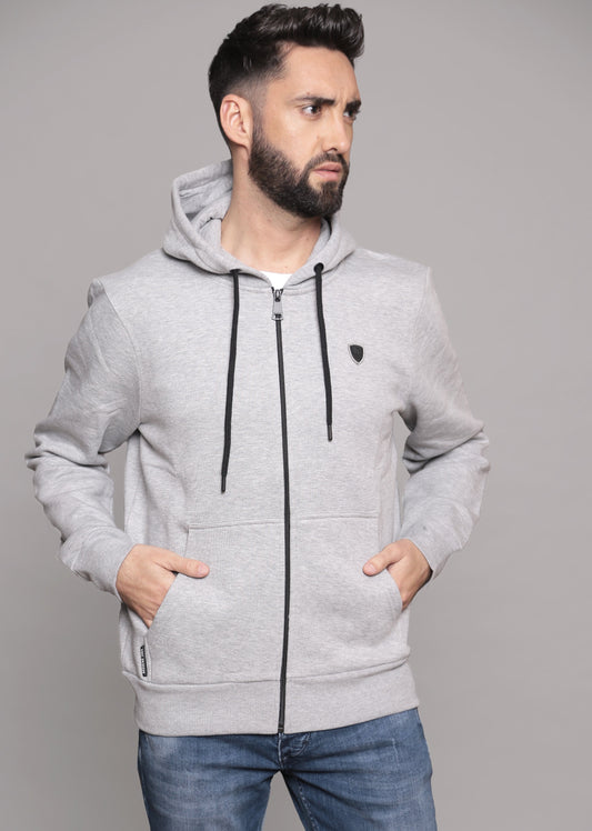 Sweatshirt gris chiné LOYAL POSTER