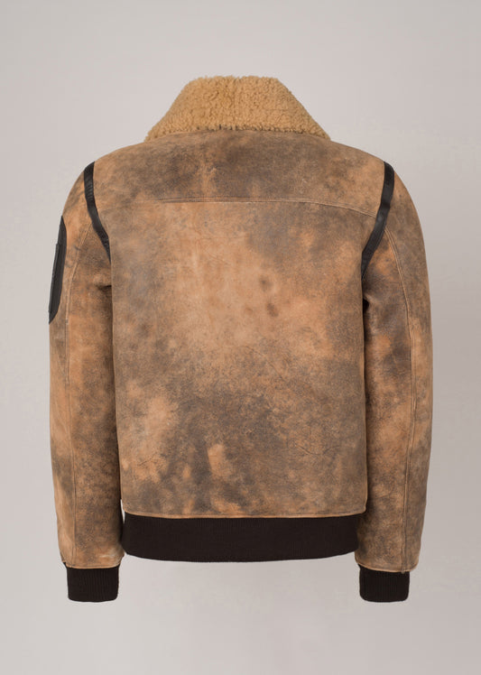 Blouson cuir ELTON GRIZZLY