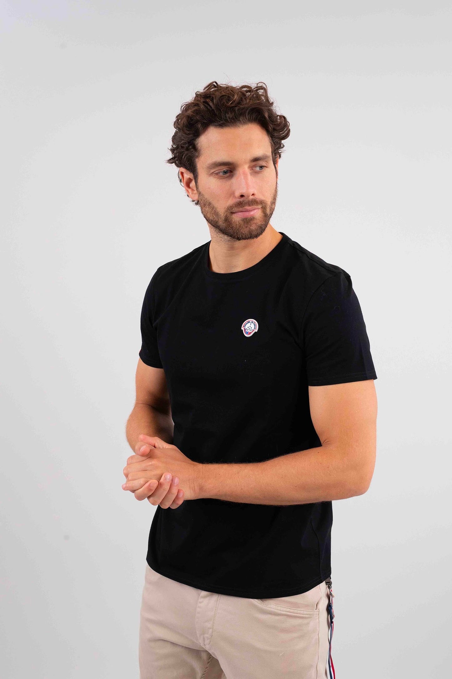 T-shirt manches courtes noir PURE SELECT