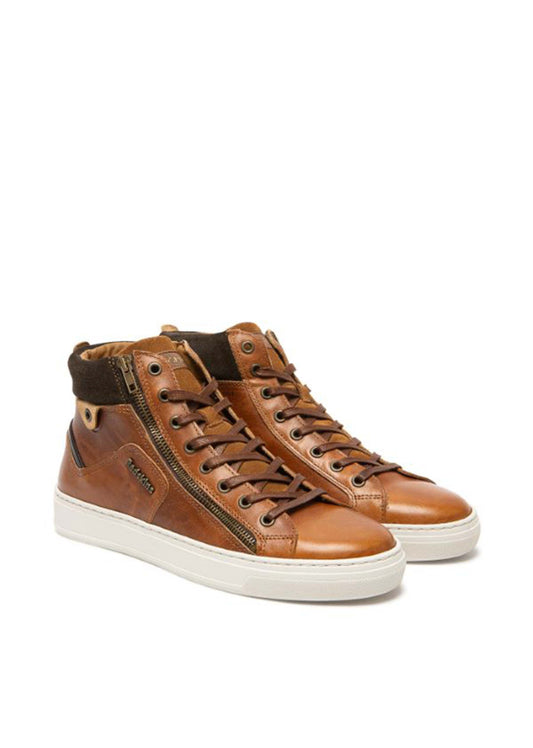Baskets montantes marron / cognac HOPESO
