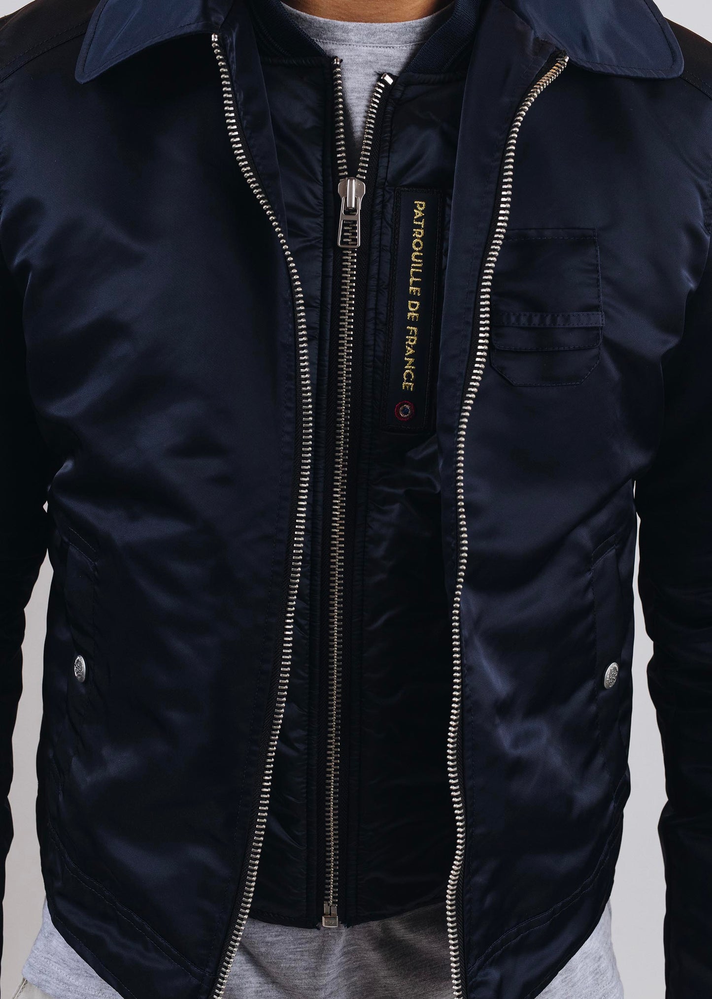Blouson en nylon bleu marine ELECTRO PHENIX