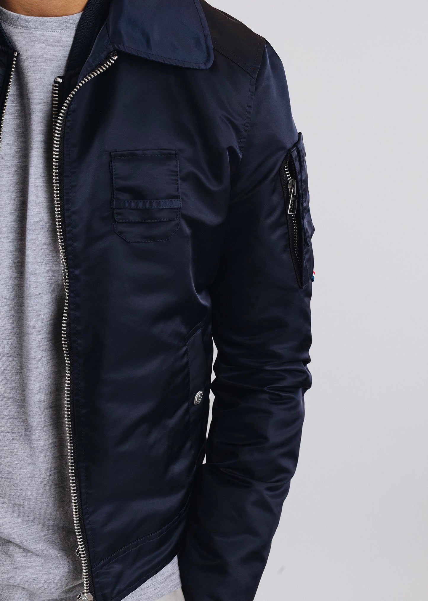 Blouson en nylon bleu marine ELECTRO PHENIX