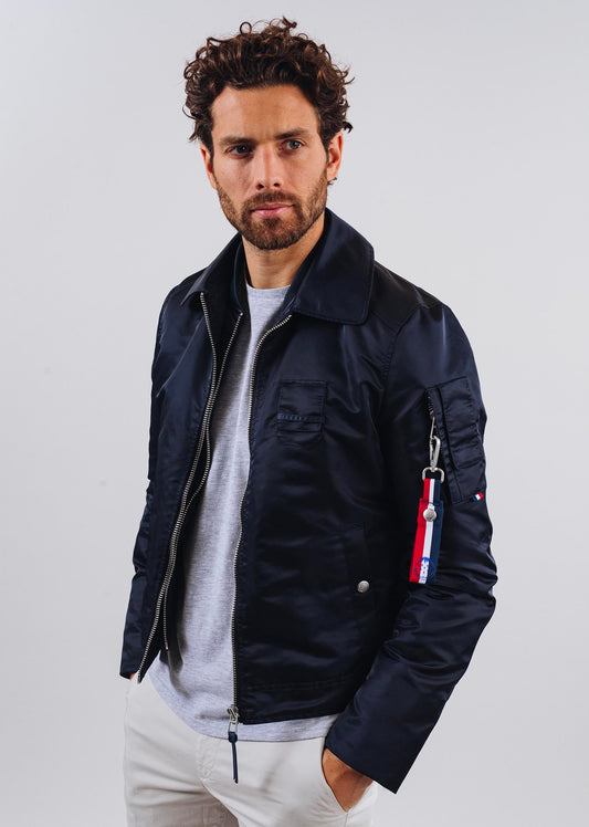 Blouson en nylon bleu marine ELECTRO PHENIX
