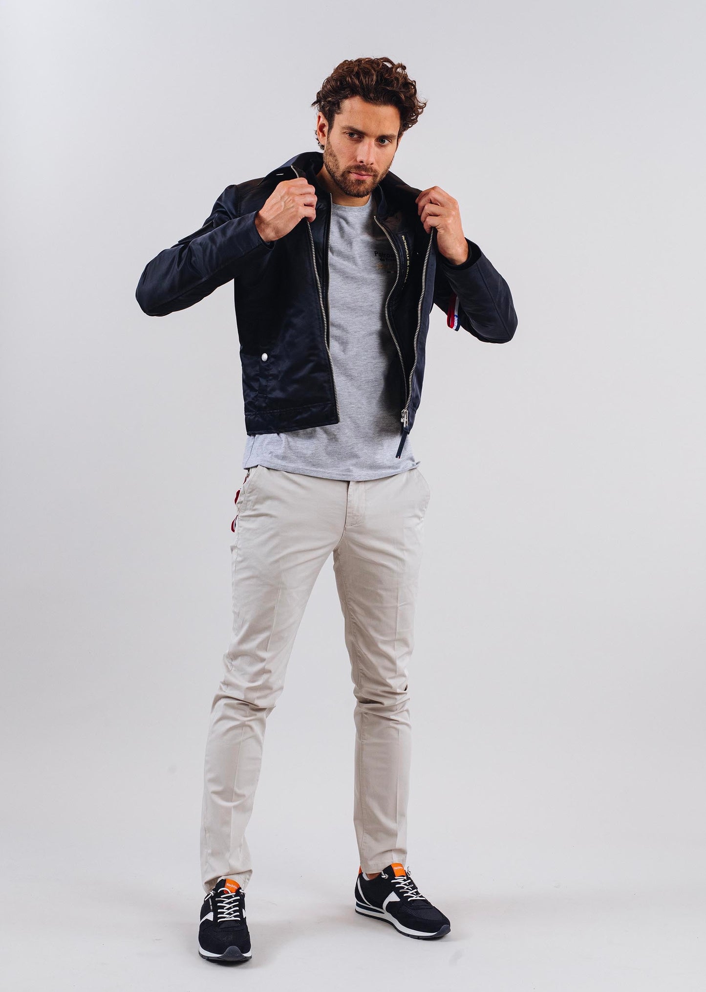 Blouson en nylon bleu marine ELECTRO PHENIX