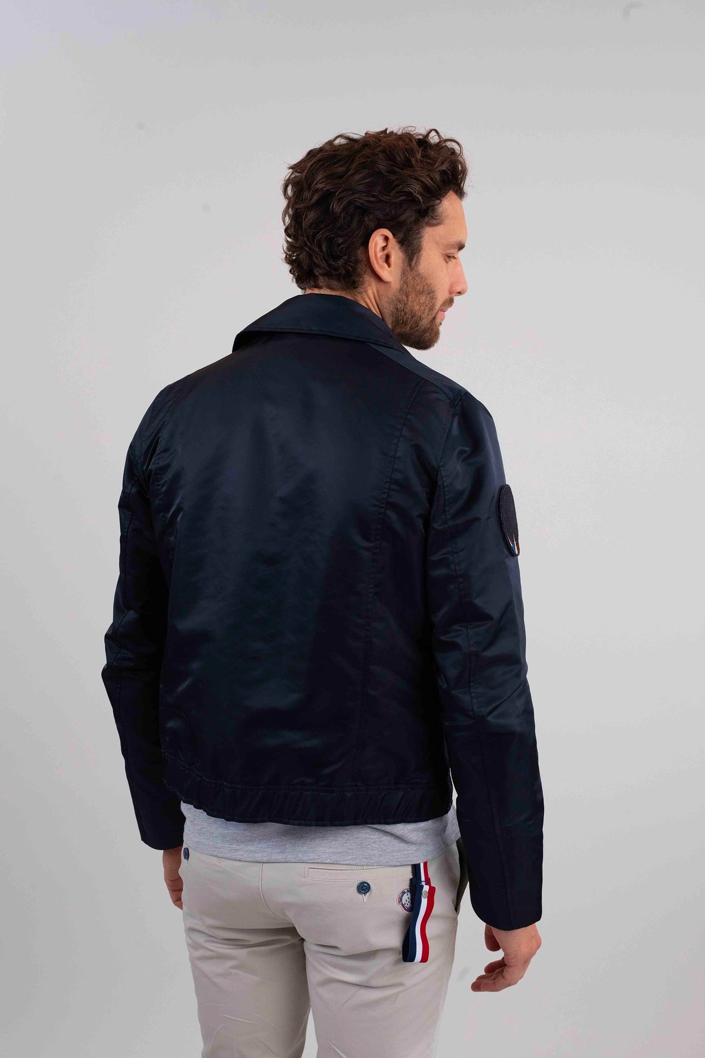 Blouson en nylon bleu marine ELECTRO PHENIX