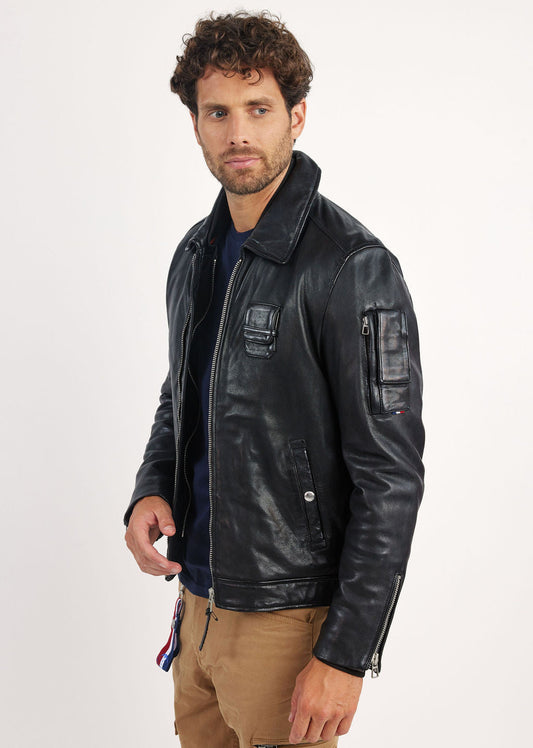 Cuir noir JAEGGER ALPHA