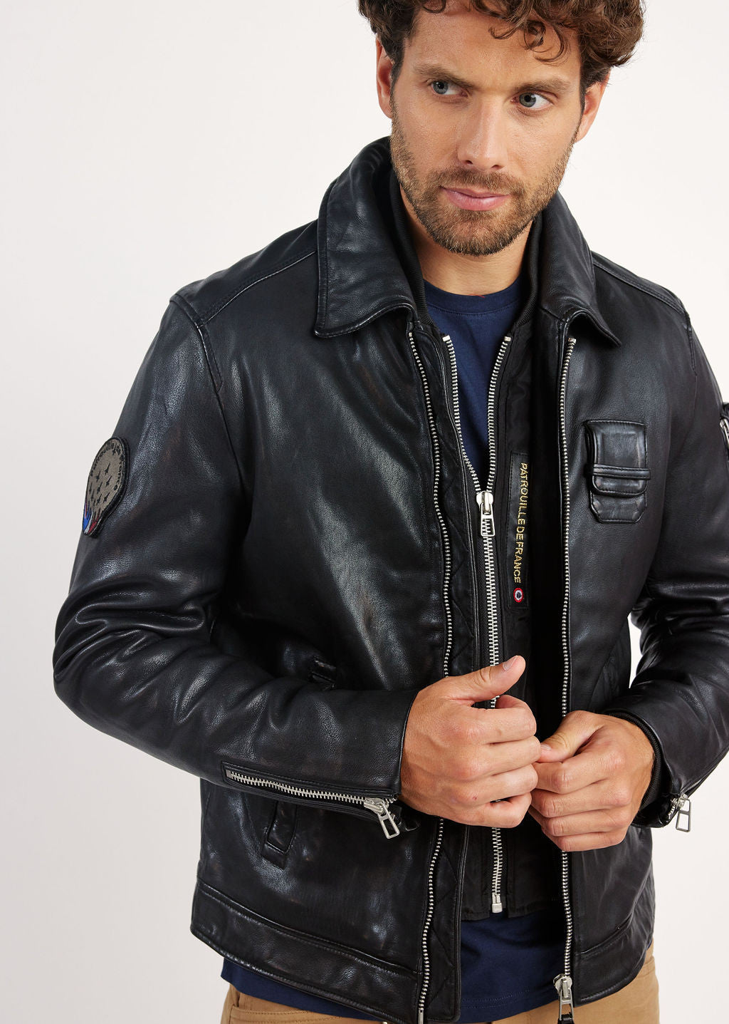 Cuir noir JAEGGER ALPHA